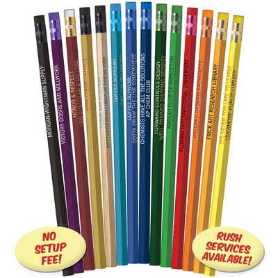 Natural Lacquered Hexagon Pencils