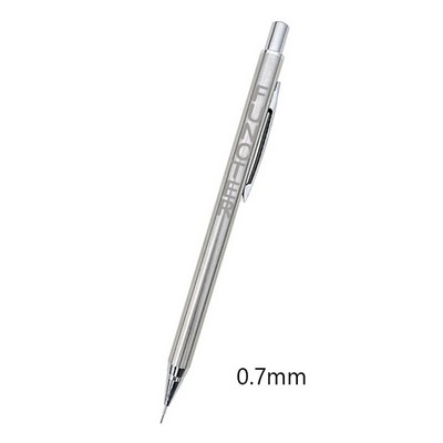 Stainless Steel Shinny Surface Mechanical Pencil 0.7 mm Pencil Lead