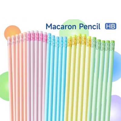 Macaron Colored HB Pencil With Eraser