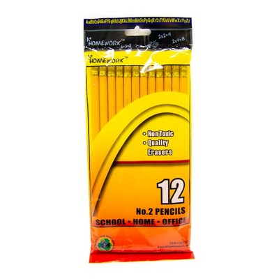#2 Pencils - 12 Count, Yellow (Case of 48)