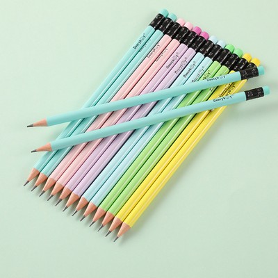 Round Wooden Pencil with Eraser